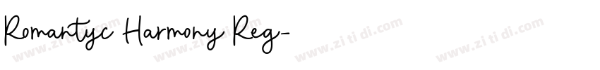 Romantyc Harmony Reg字体转换